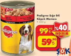 PEDİGREE SIĞIR ETLİ KÖPEK MAMASI 400 G PEDİGREE SIĞIR ETLİ KÖPEK MAMASI 400 G
